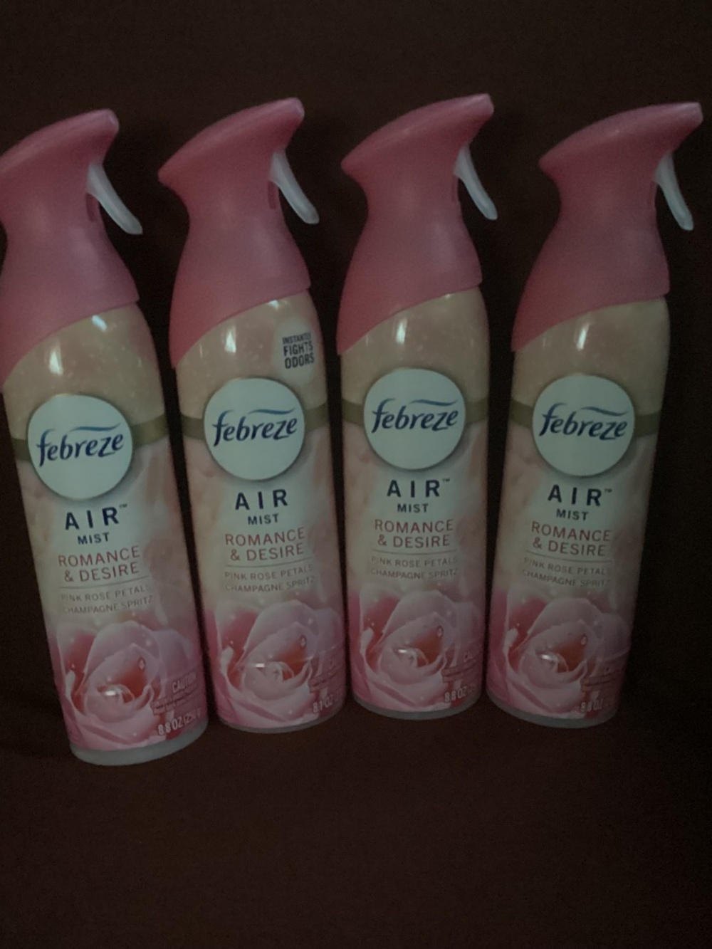 Febreze Air Mist air freshener Romance & Desire scent Bundle 4 bottles New
